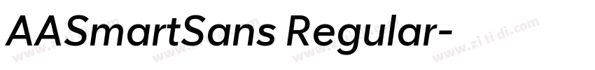 AASmartSans Regular字体转换